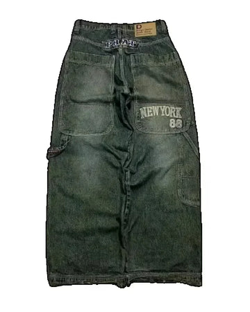 Street Y2K Multi Pocket Wide Leg Pants